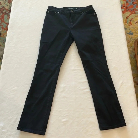 Lauren Ralph Lauren‎ black Premier Straight jeans size 10 excellent condition - Picture 1 of 7